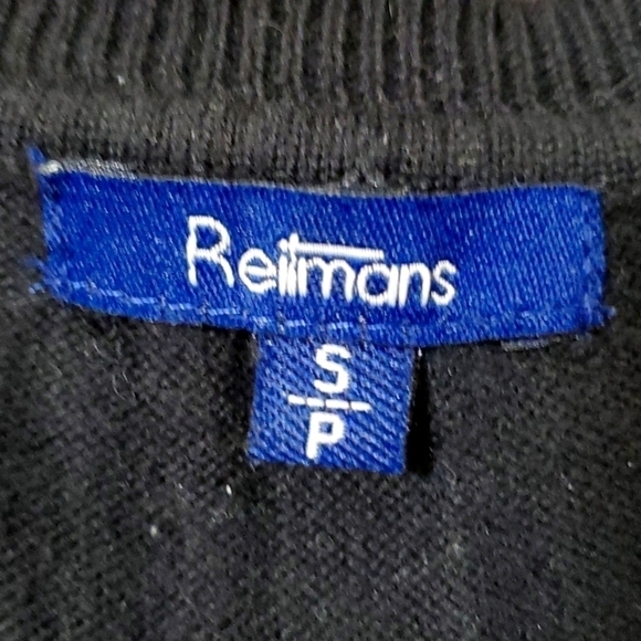 𝅺VINTAGE black argyle sleeveless v neck vest pullover - Picture 5 of 5